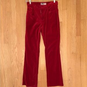 Old Navy Red Velvet Pants